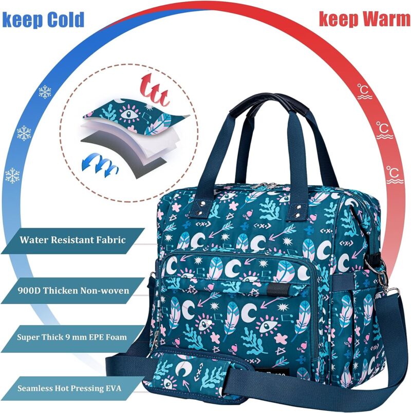 Boho Lunch Bag for Women Insulated Lunch Box for Women